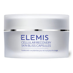 ELEMIS Skin Bliss Capsules packaging with capsules for daily antioxidant protection and hydration.