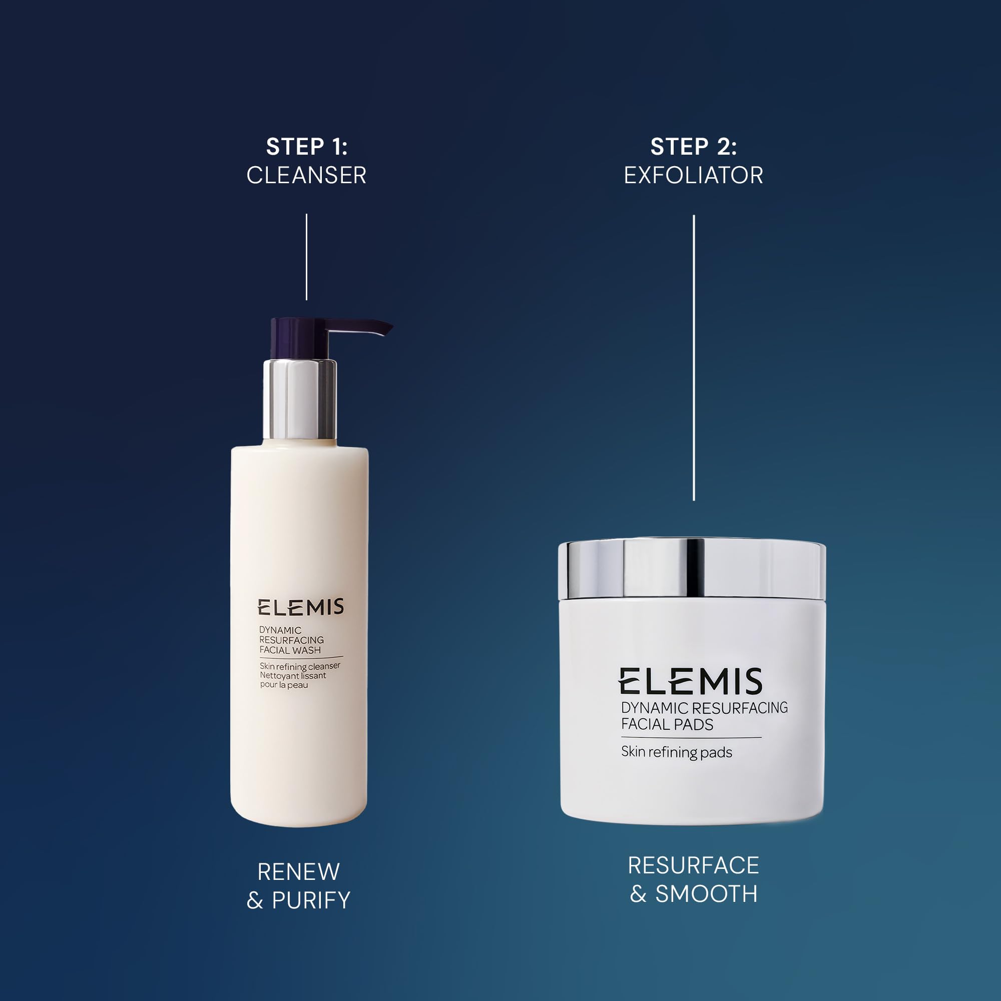 Elemis Dynamic Resurfacing Facial Wash lather close-up, creamy foam for gentle daily cleansing.