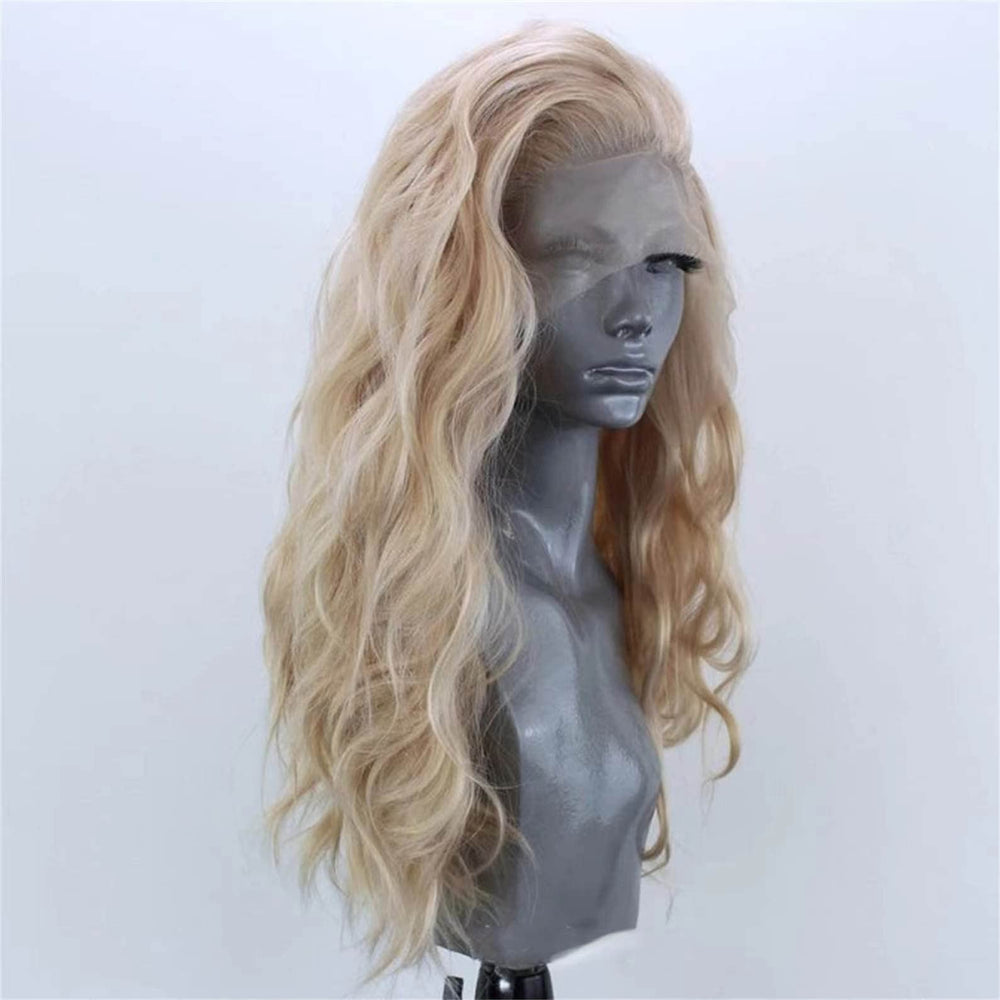 ELESTY heat-resistant fiber wig withstands heat up to 160°C for versatile styling.