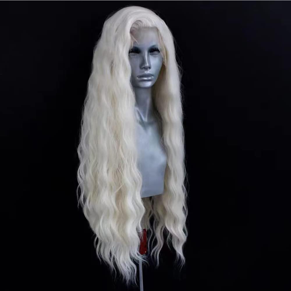 ELESTY lace-front wig with adjustable straps and three combs for secure fit