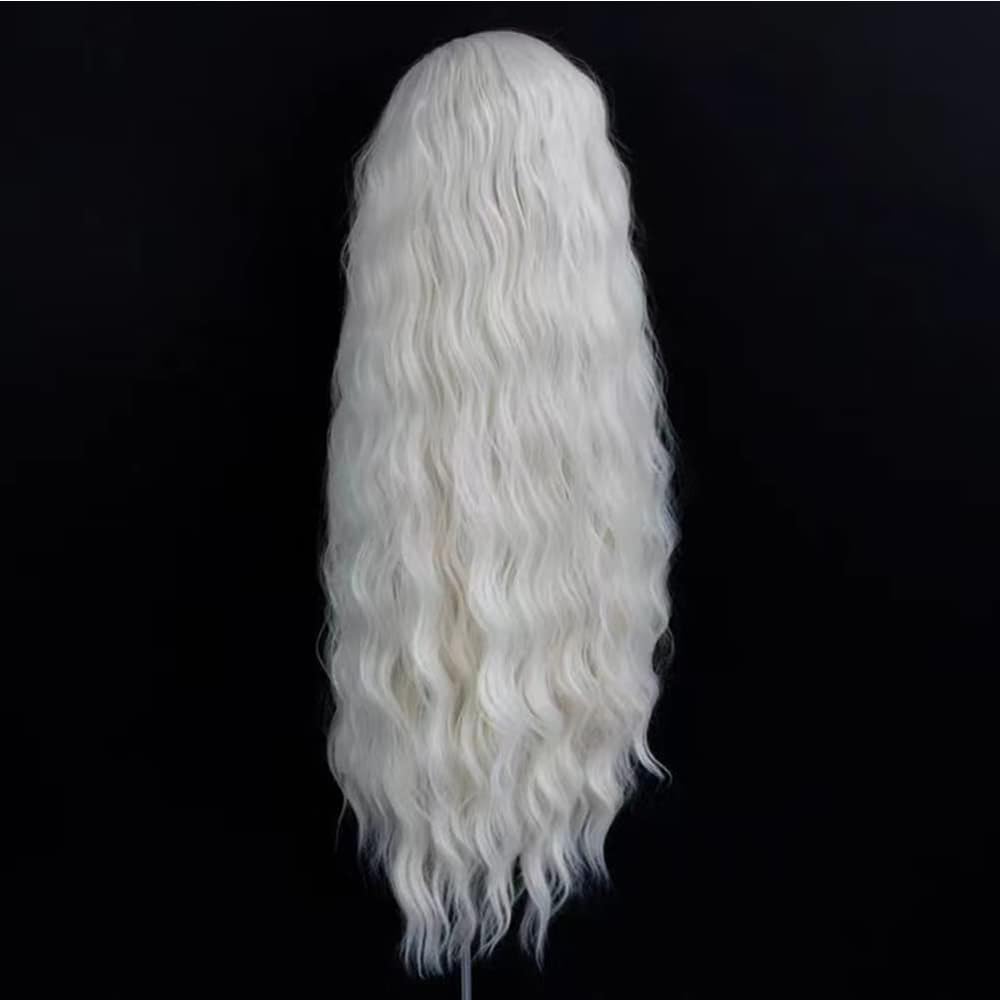 ELESTY platinum icy blonde water wave texture suitable for cosplay