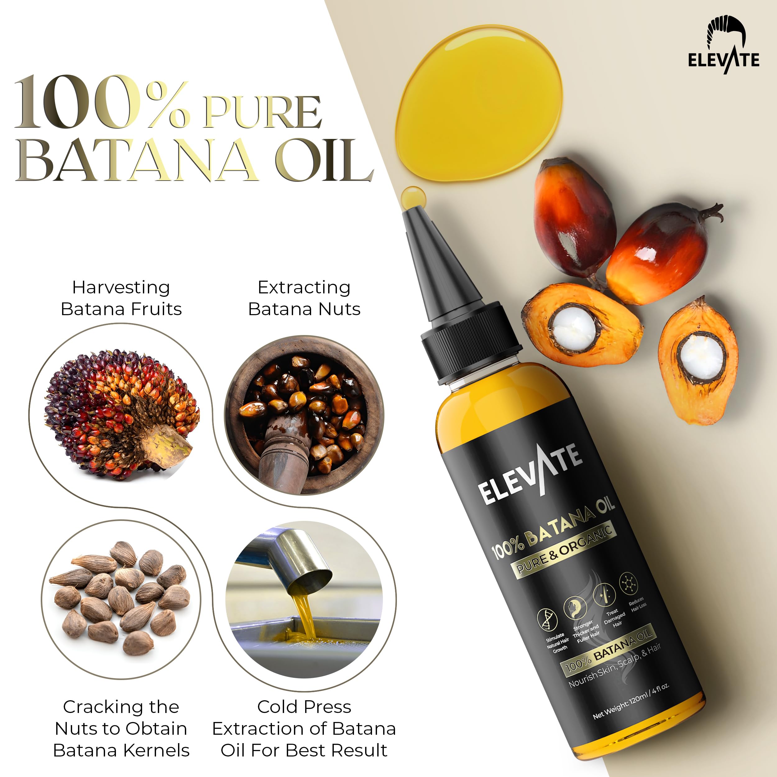 Elevate Batana Oil for-all-hair-types scene shows versatile usage.