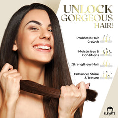 Elevate Batana Oil massaged into scalp demonstrates nourishing routine