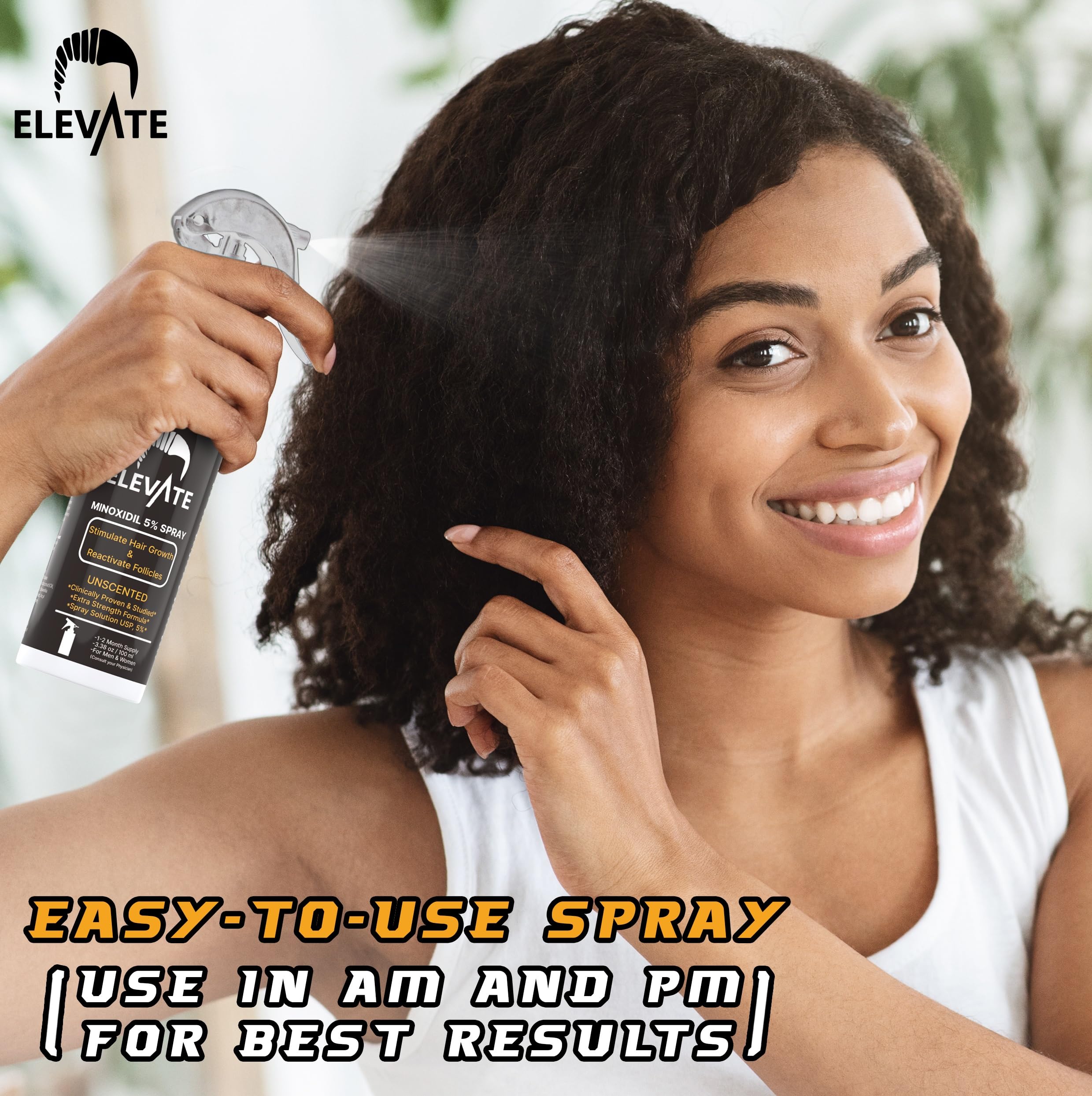 Elevate fast-absorbing formula dries quickly for styling.