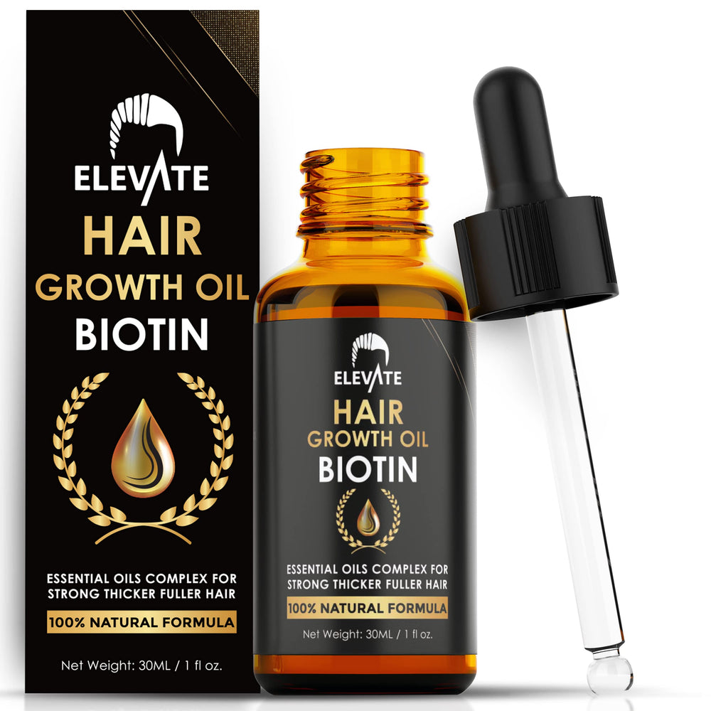 Elevate Hair Growth Oil bottle ready for daily scalp nourishment.