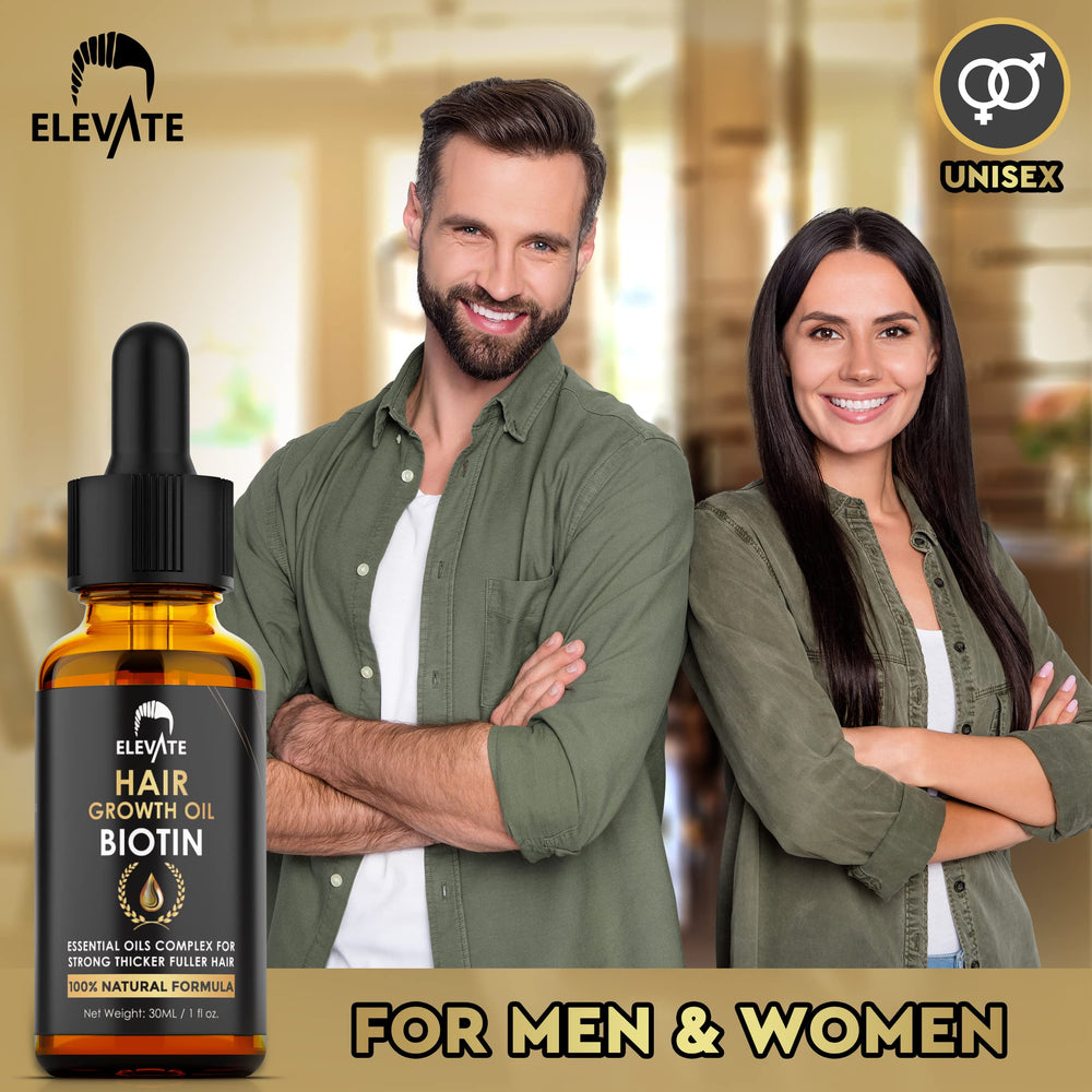 Closeup of Elevate ingredients for healthy hair support.
