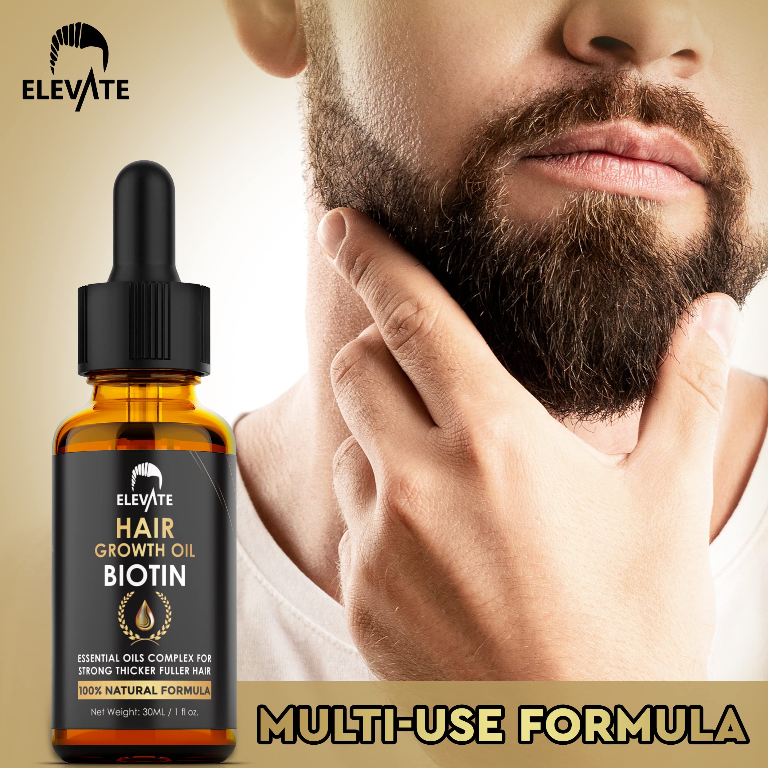 Elevate Hair Growth Oil on hair during routine for stronger strands.