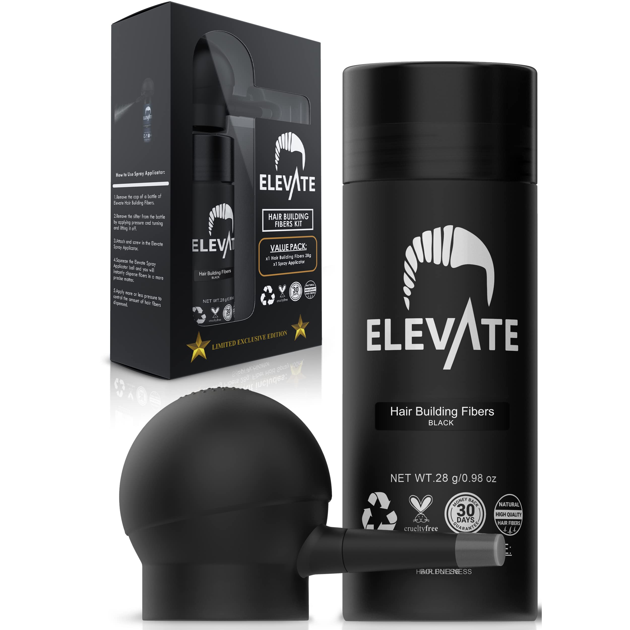 Elevate Hair Perfecting Kit spray nozzle enables precise, mess-free application