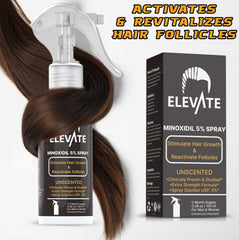 Elevate spray bottle with lock cap for secure storage.