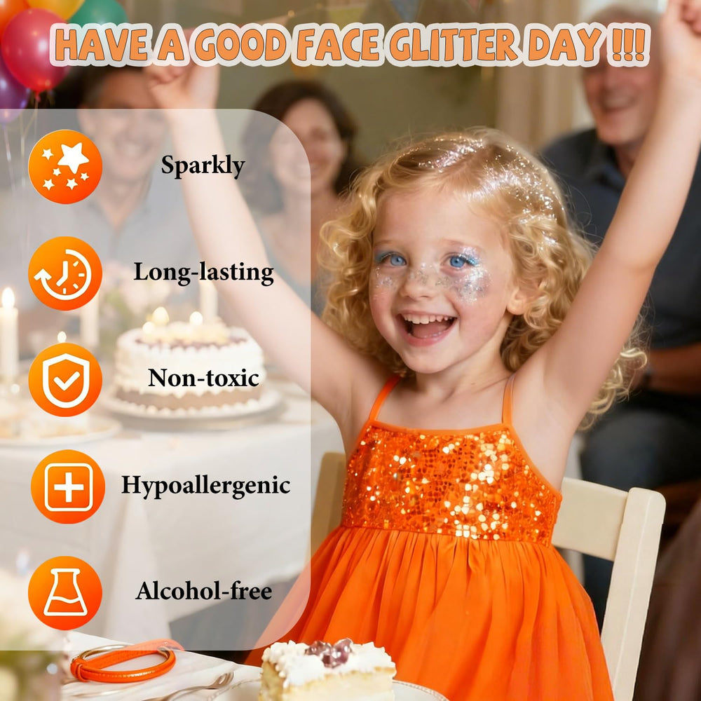 Elevave heart pink glitter for kids and adults