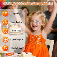 Elevave heart pink glitter for kids and adults
