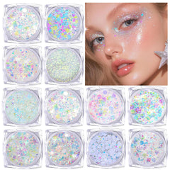 Elevave hexagon glitter on skin for a sparkling festival look