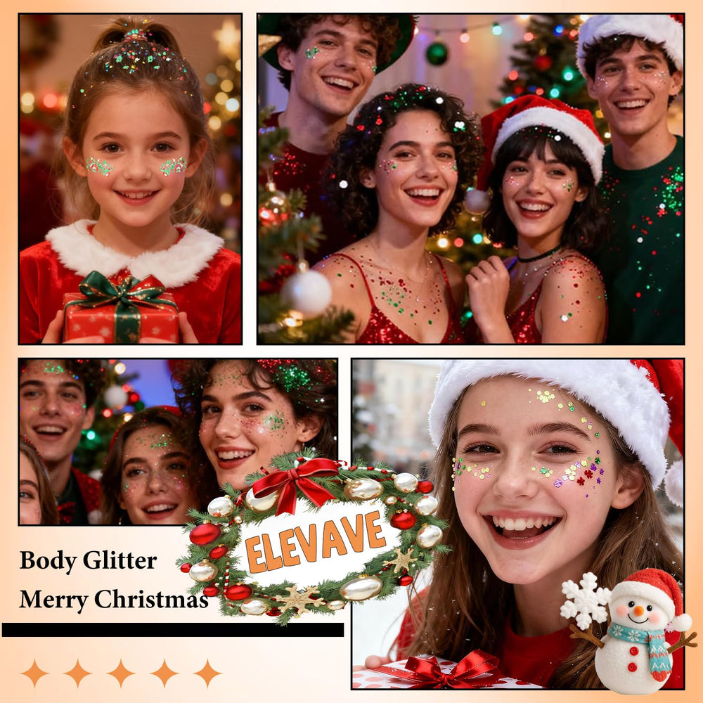Elevave hair glitter gel for long-lasting shimmer