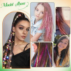 ELEVAVE heat-safe tinsel with styling tools for heat-friendly looks