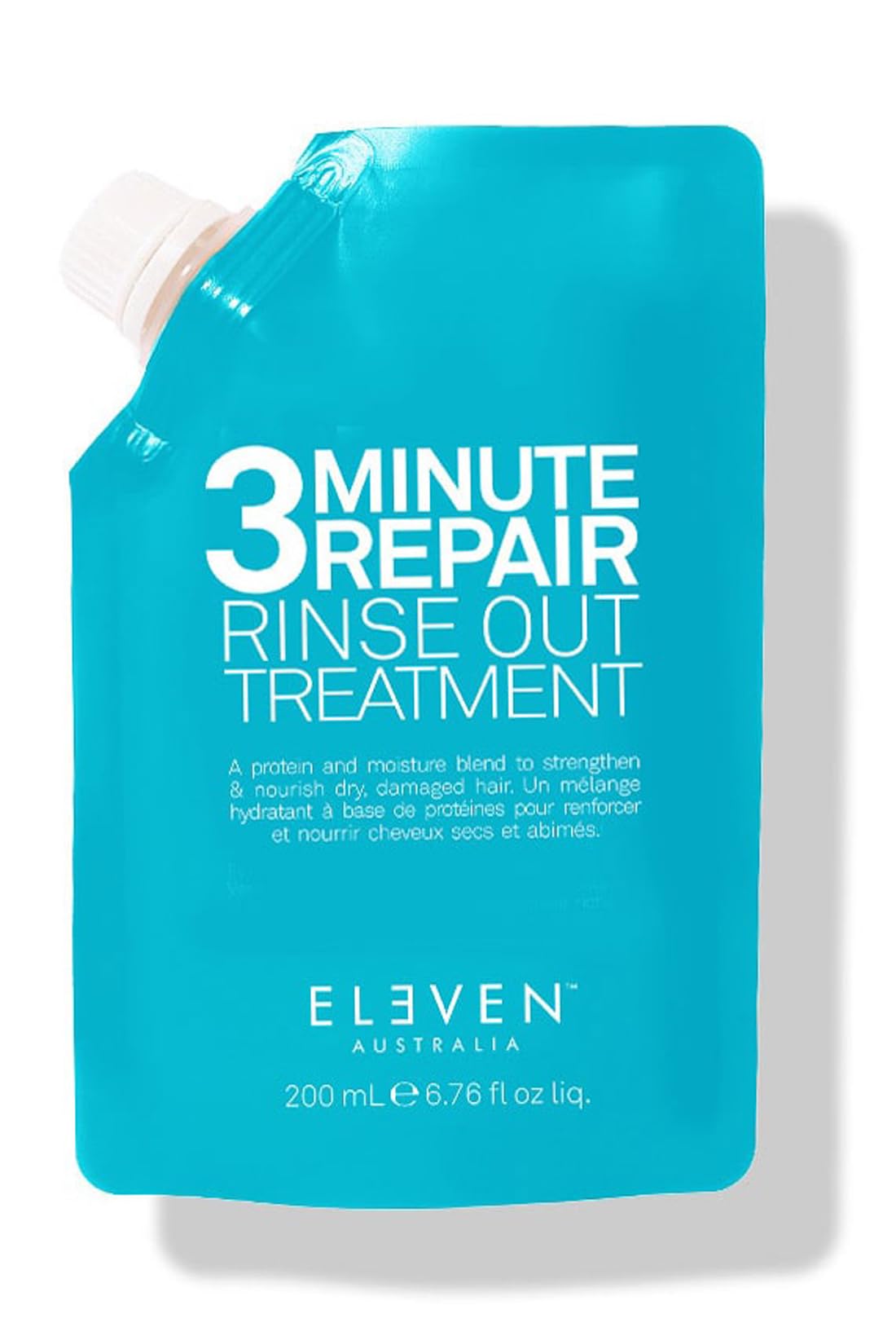 ELEVEN AUSTRALIA 3 Minute Repair bottle close-up for deep conditioning and shine