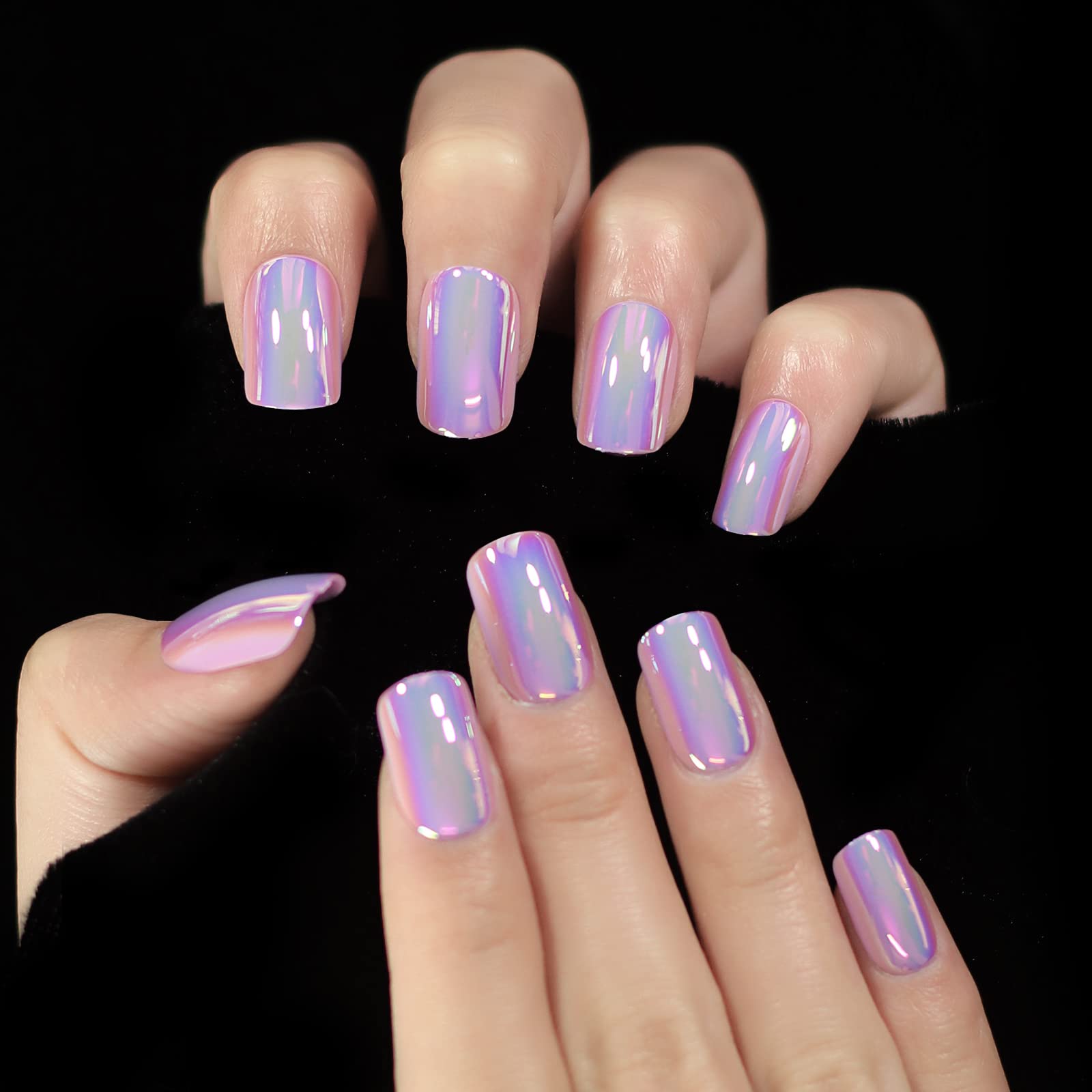 Elevenail pink-purple chameleon nails suit parties and daily styling