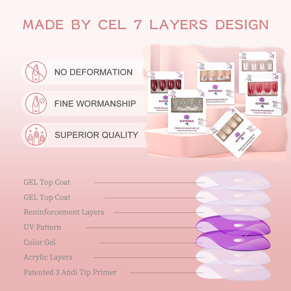Elevenail reusable nails support at home salon style manicure