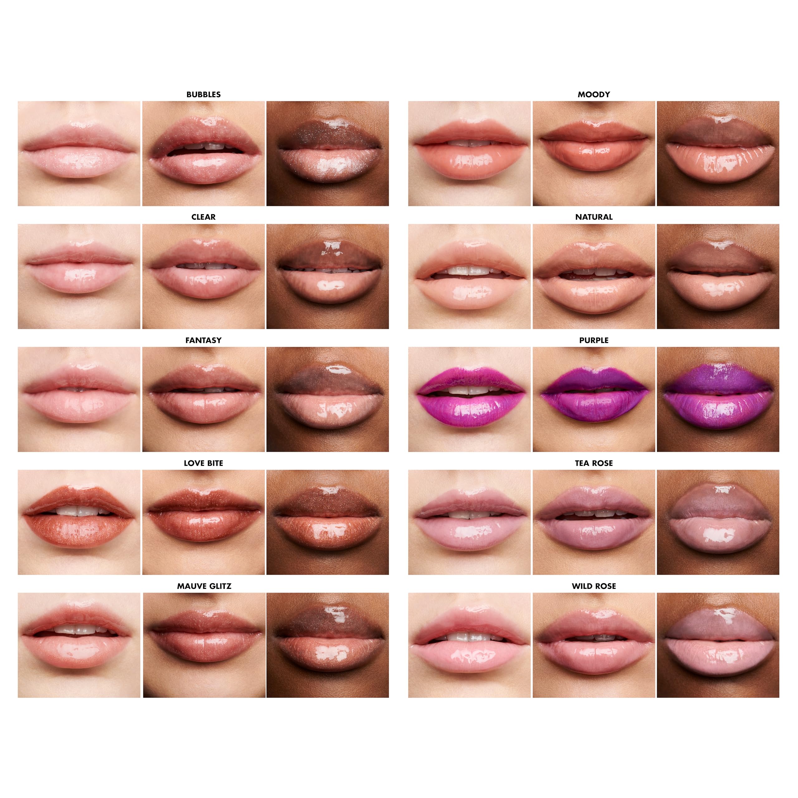 e l f Lip Lacquer layered over lipstick for bold, dimensional shine.