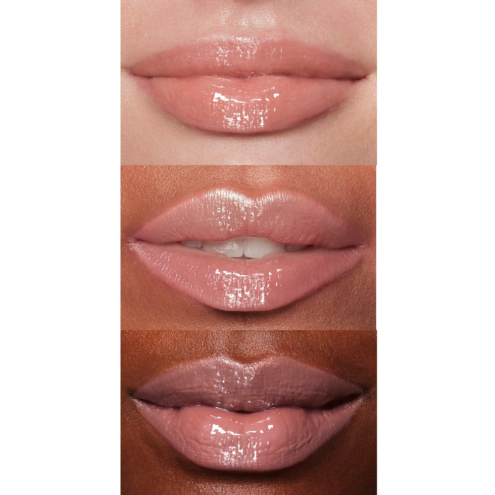 e l f Lip Lacquer Whisper Pink offers a sheer color for natural enhancement.