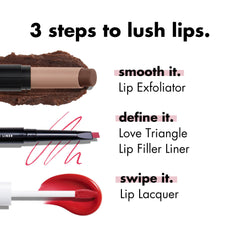 e l f Lip Lacquer vitamin infused formula nourishes lips for softness.