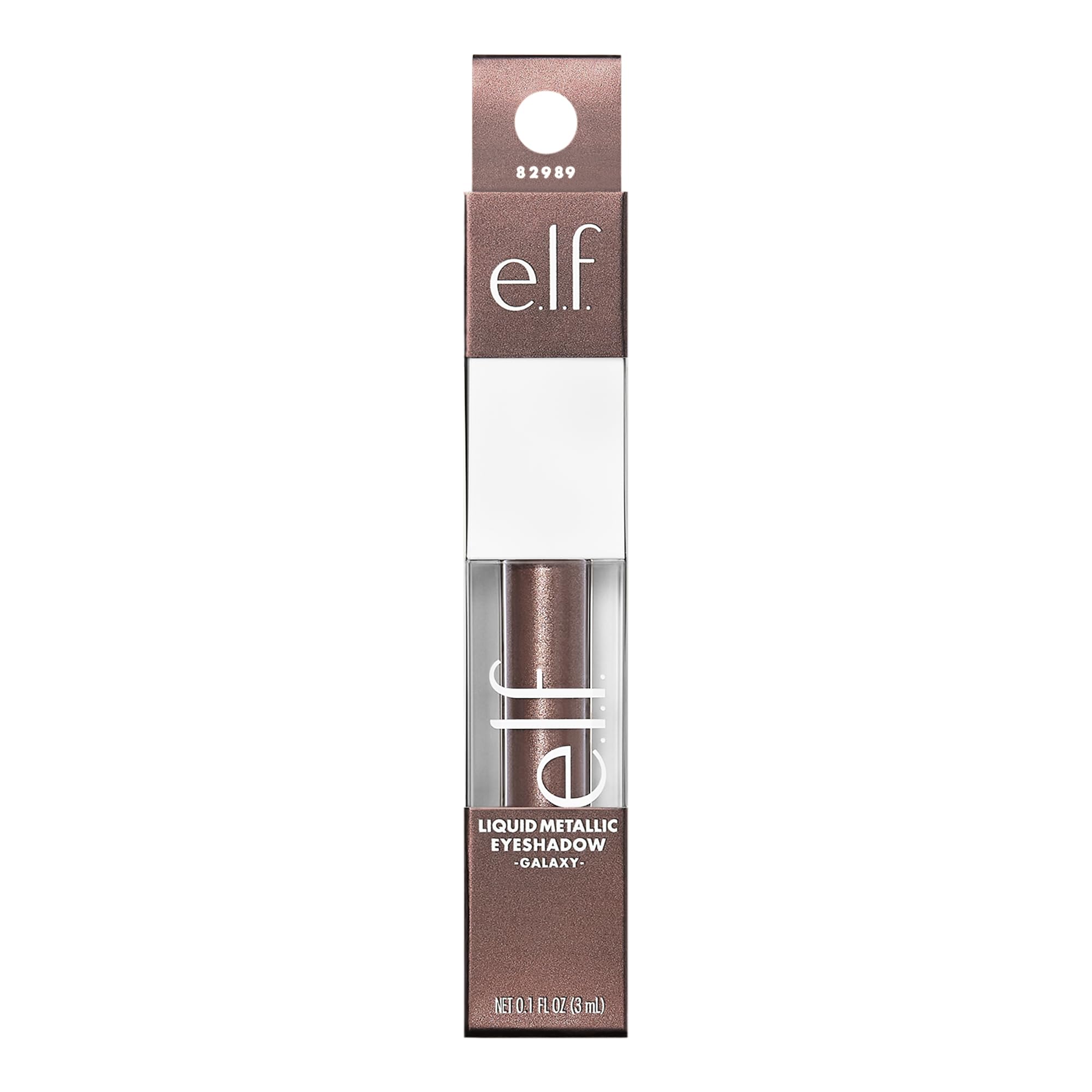e.l.f. Galaxy liquid metallic eyeshadow layered look over other shadows