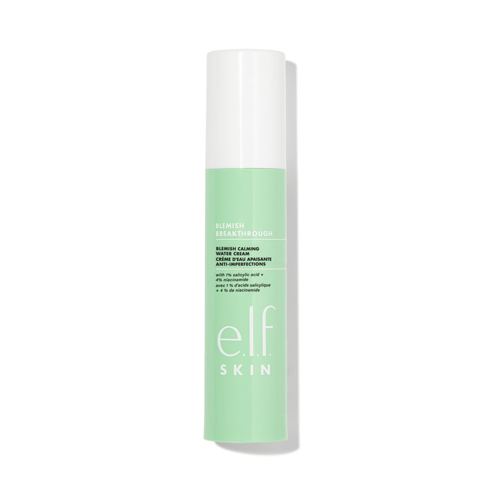 e.l.f. Skin Blemish Breakthrough water cream jar, lightweight and oil-control.
