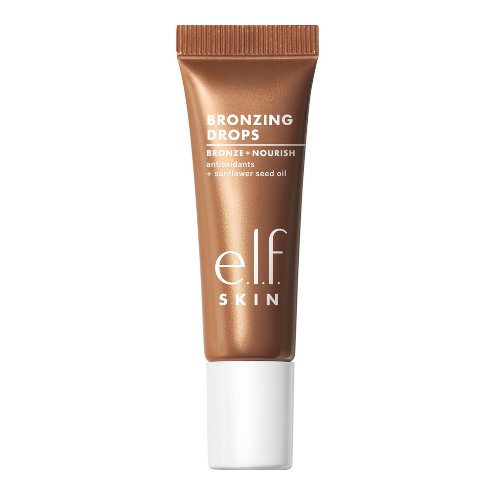 e.l.f. SKIN Bronzing Drops Mini applied on arms for body glow