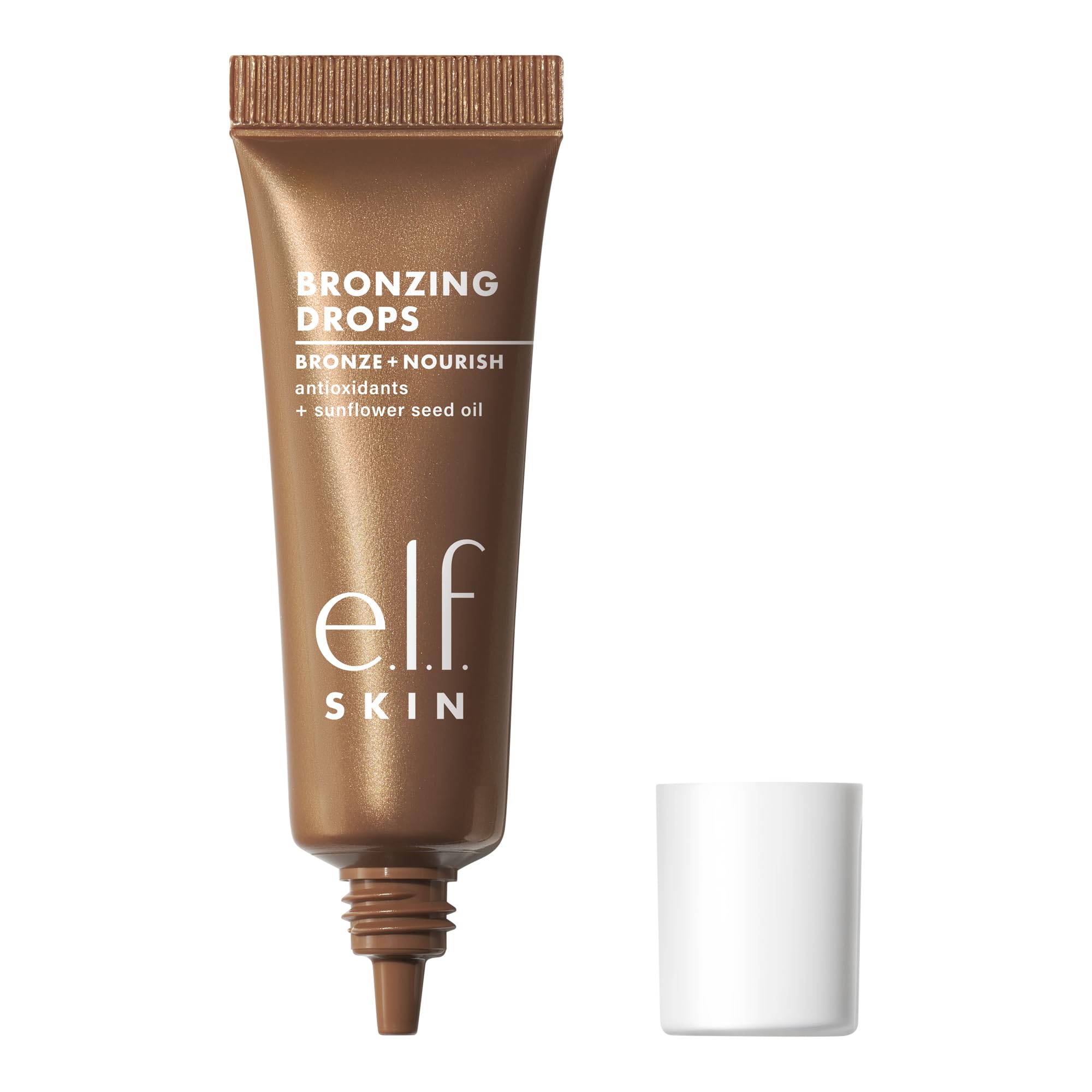 e.l.f. SKIN Bronzing Drops Mini bottle shot showing customizable sun-kissed glow