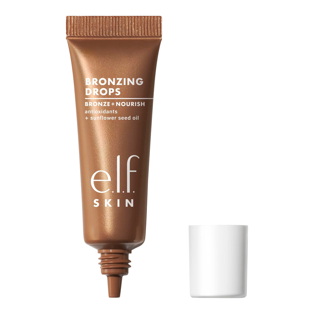 e.l.f. SKIN Bronzing Drops Mini bottle shot showing customizable sun-kissed glow