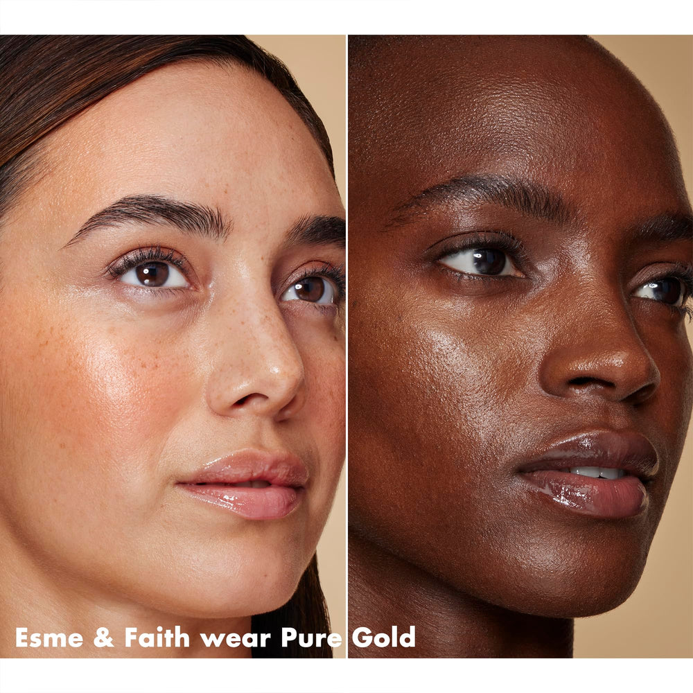 e.l.f. SKIN Bronzing Drops Mini swatch on skin displaying bronze tint