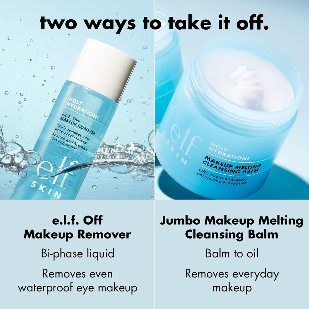 Final rinse with e.l.f. SKIN Mini Holy Hydration reveals smooth, soft skin.