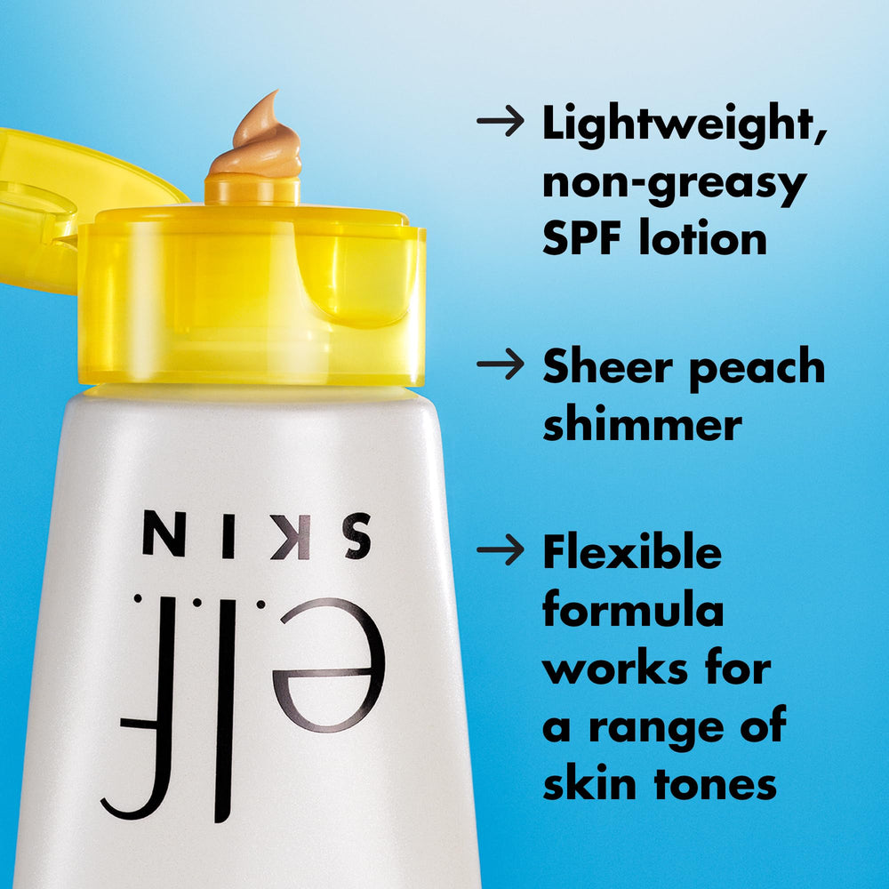 Aloe and squalane-rich formula seen in elf Suntouchable Glow hydrating texture