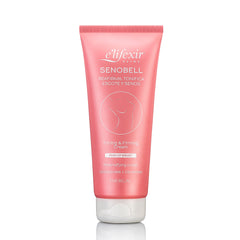 E'LIFEXIR Senobell bust cream bottle offers silky, firming nourishment for the chest.