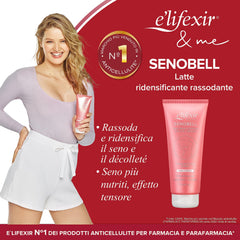 E'LIFEXIR Senobell decollete-toner jar highlights gentle toning for neckline area.