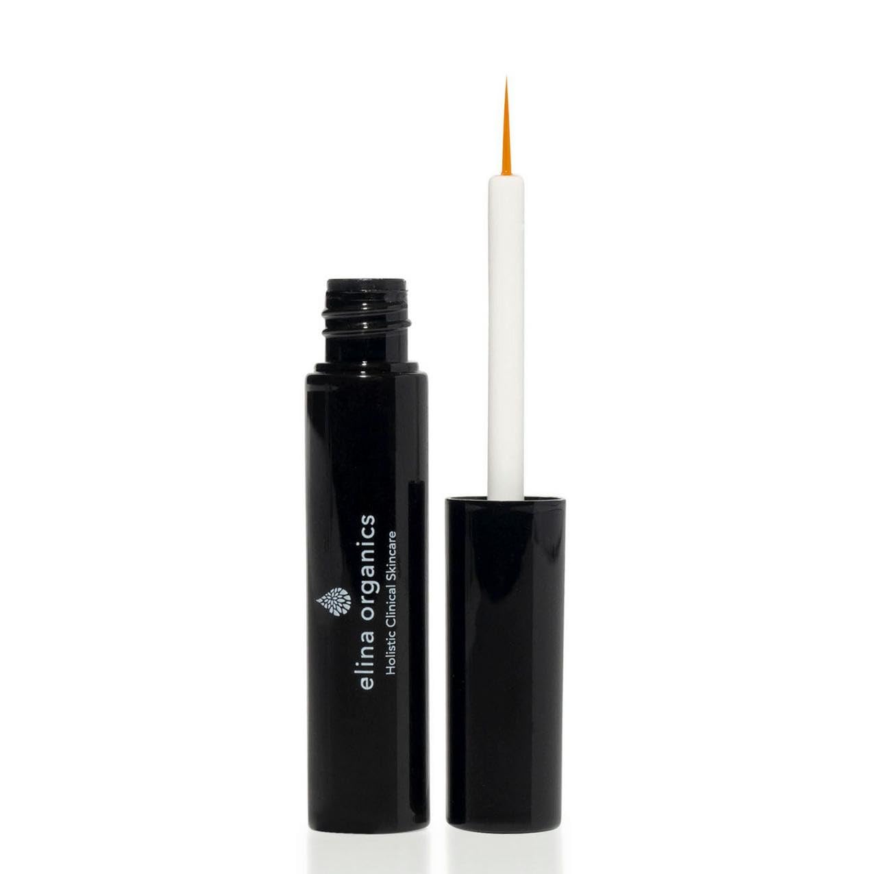 Elina Organics organic vegan serum label communicates cruelty-free, certified organic ingredients