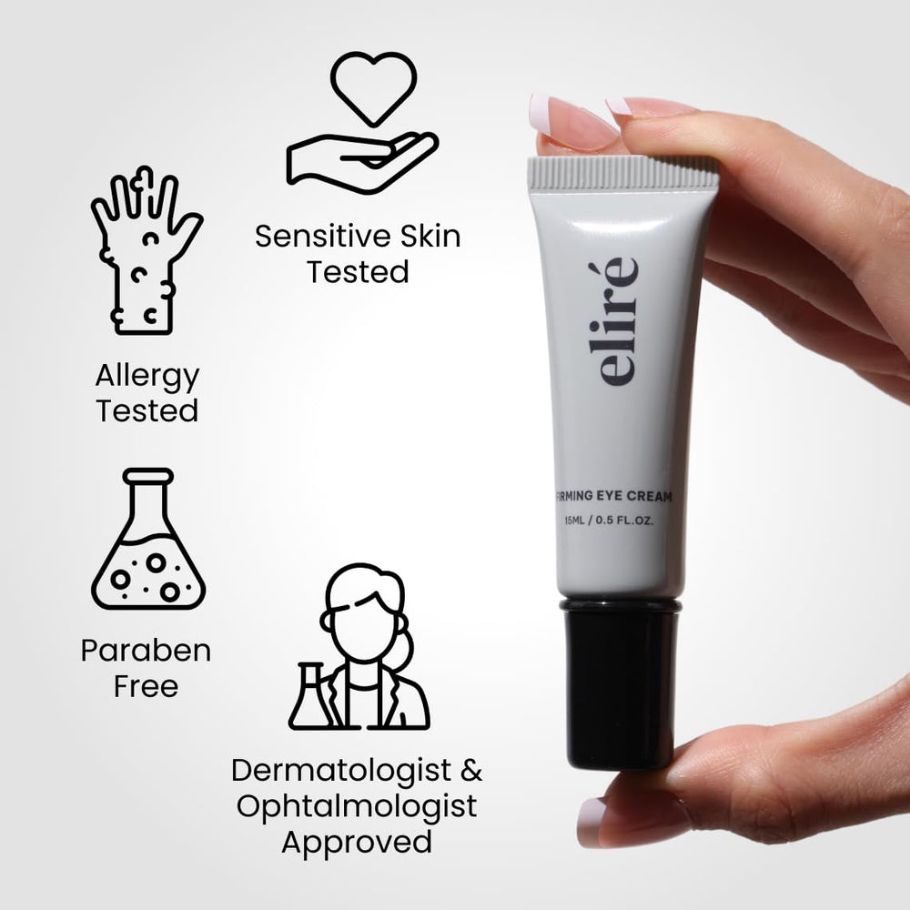 Eliré under-eye area being gently treated to reduce puffiness