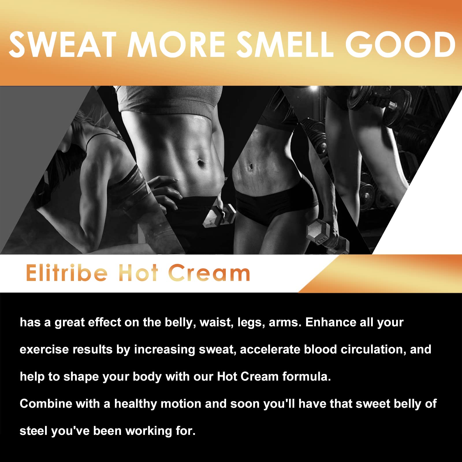 Elitribe massage lotion abdomen application supports relaxation