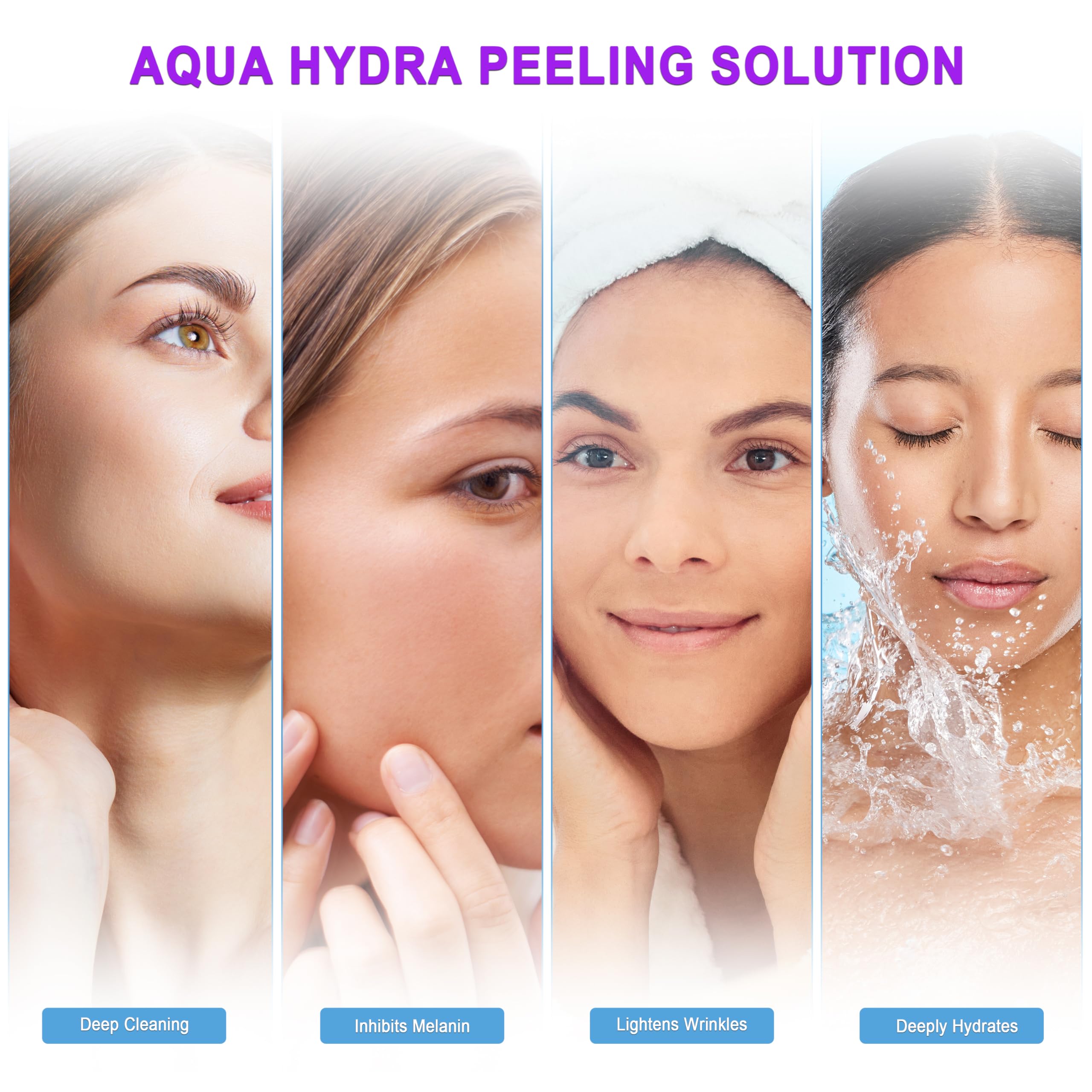 Elitzia Aqua Peeling Serum disinfectant visual hints at clean prep for devices