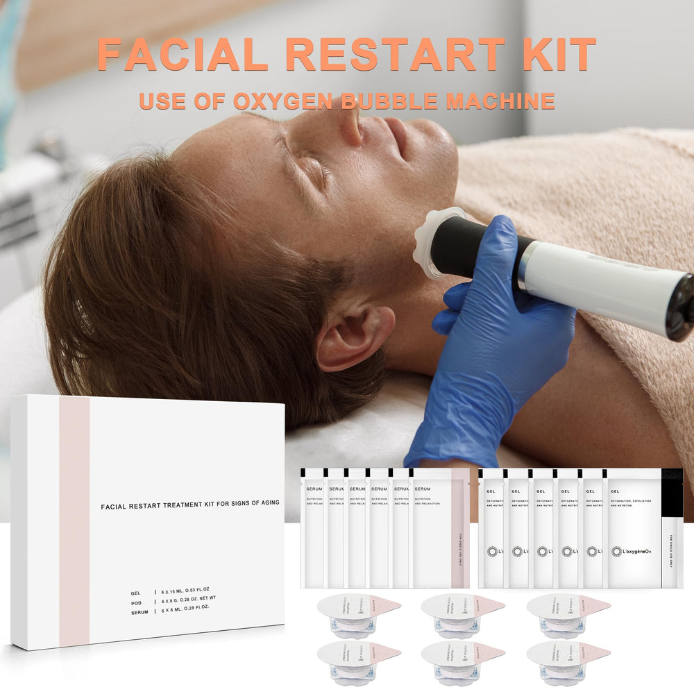 Elitzia CO₂ Facial Kit oxygen bubble massage during use.