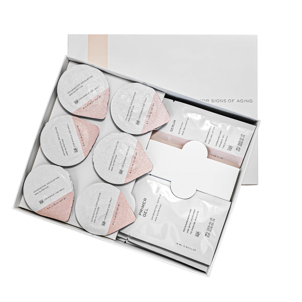 Elitzia CO₂ Facial Kit primer gel application for a smooth base.