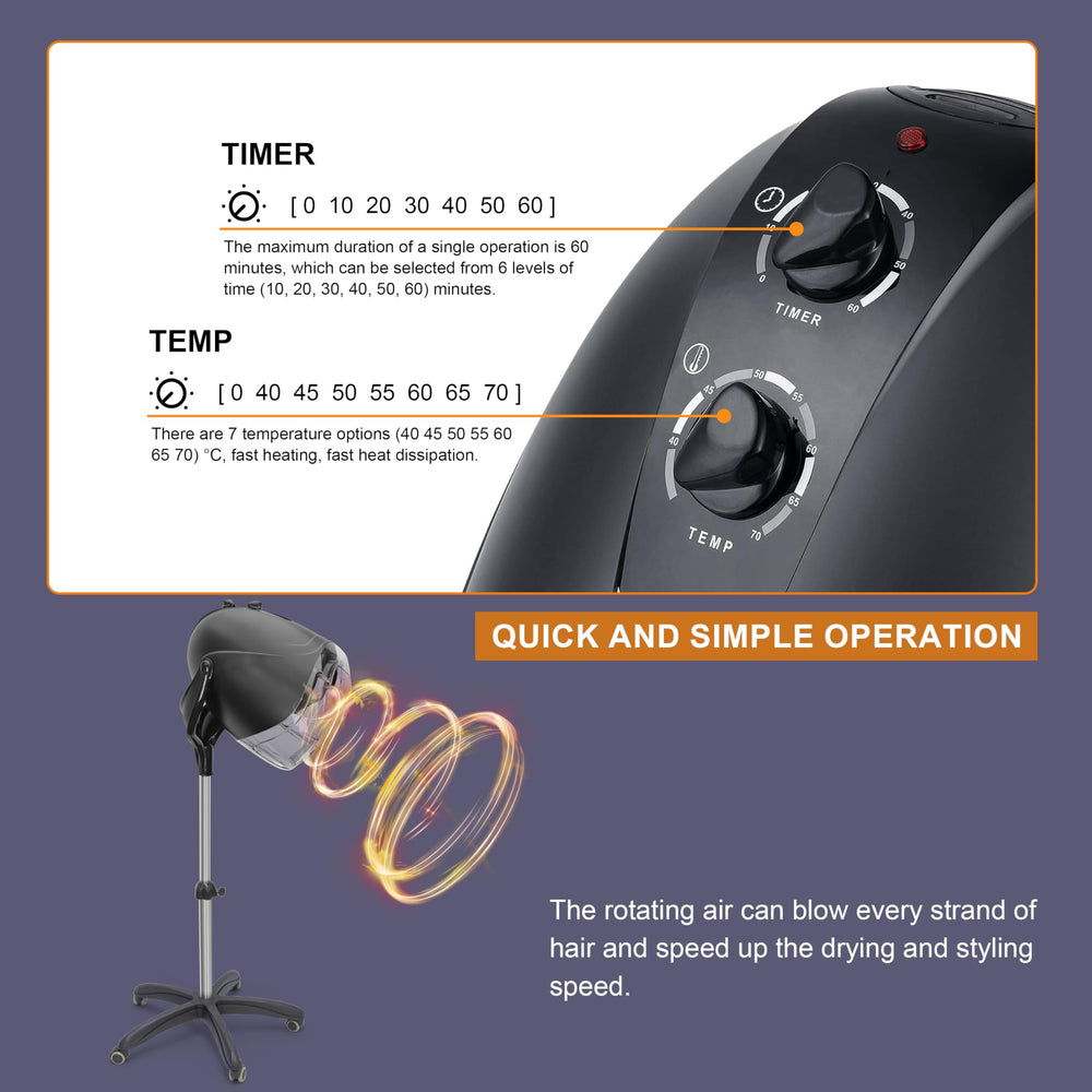 Elitzia ET194 control panel displays seven temperature settings for versatile styling.
