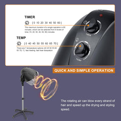 Elitzia ET194 control panel displays seven temperature settings for versatile styling.