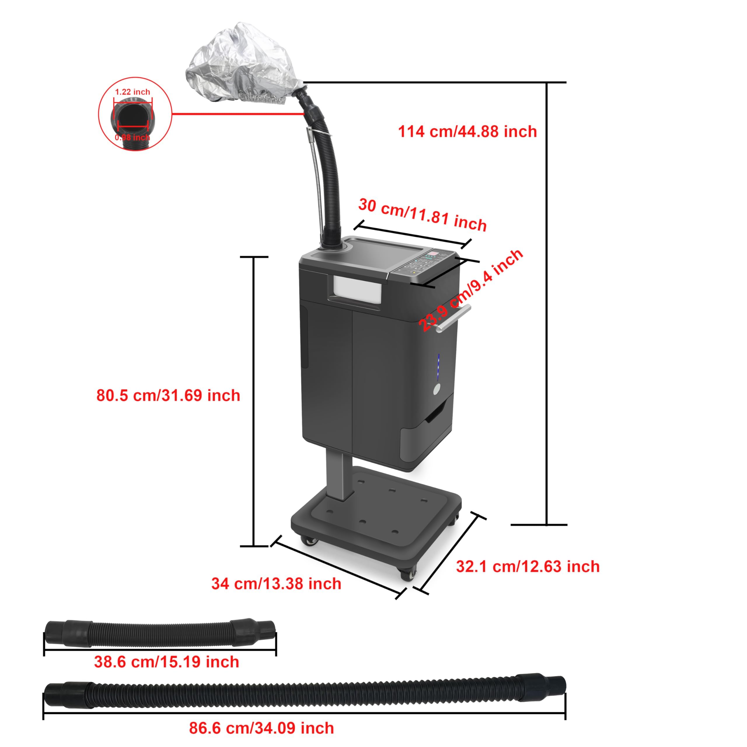 Elitzia Hair Steamer easy-clean system for quick sanitization and care