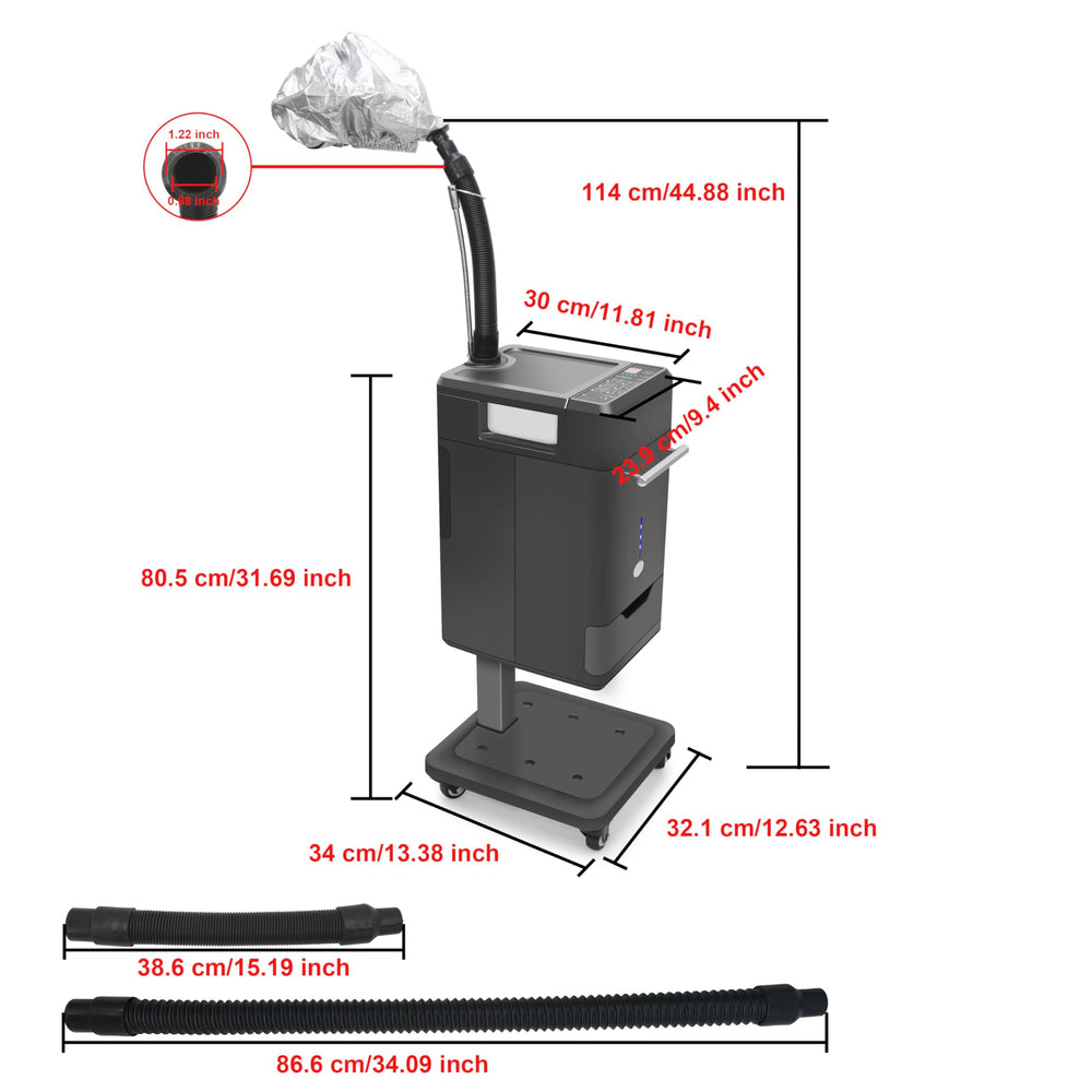 Elitzia Hair Steamer easy-clean system for quick sanitization and care