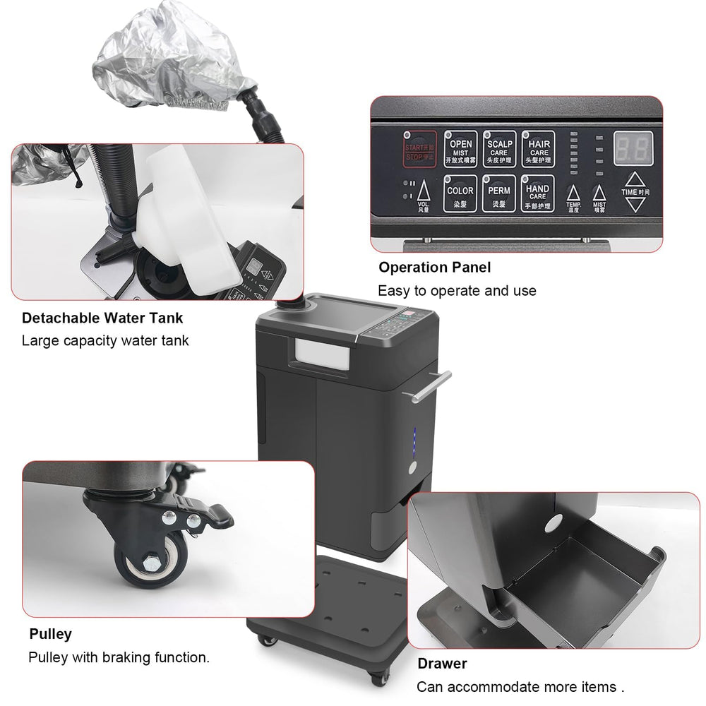 Elitzia Hair Steamer even color application promoting uniform dye uptake