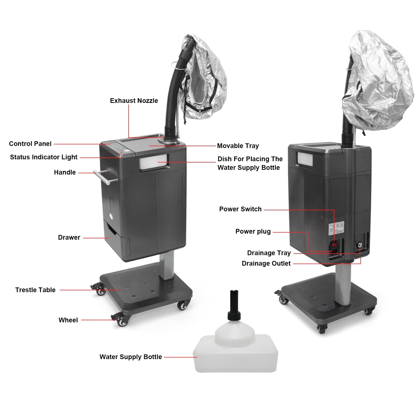 Elitzia Hair Steamer spa-ready design for calm, luxurious sessions