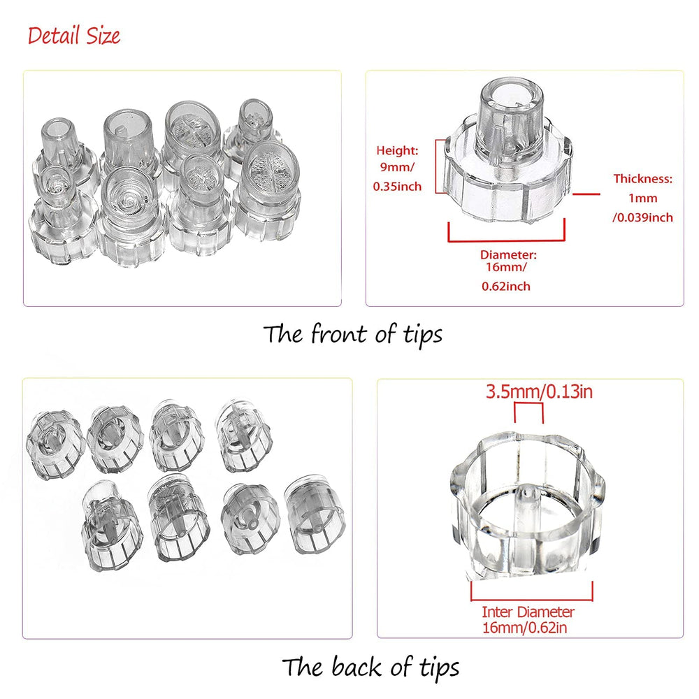 Elitzia Microderm Heads large vortex for deep cleansing