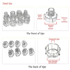 Elitzia Microderm Heads large vortex for deep cleansing