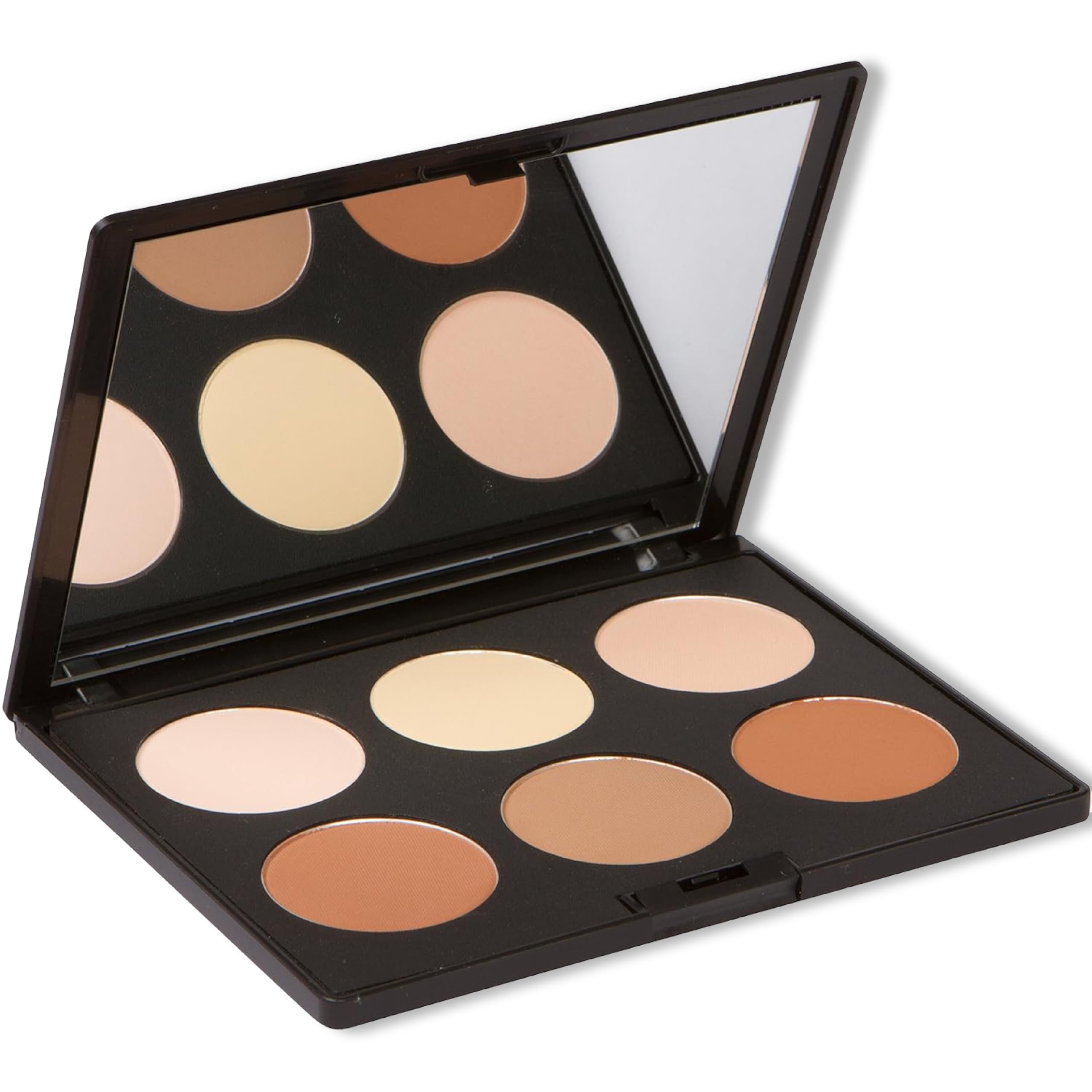Swatches of Elizabeth Mott contour shades highlighting creamy, buildable texture