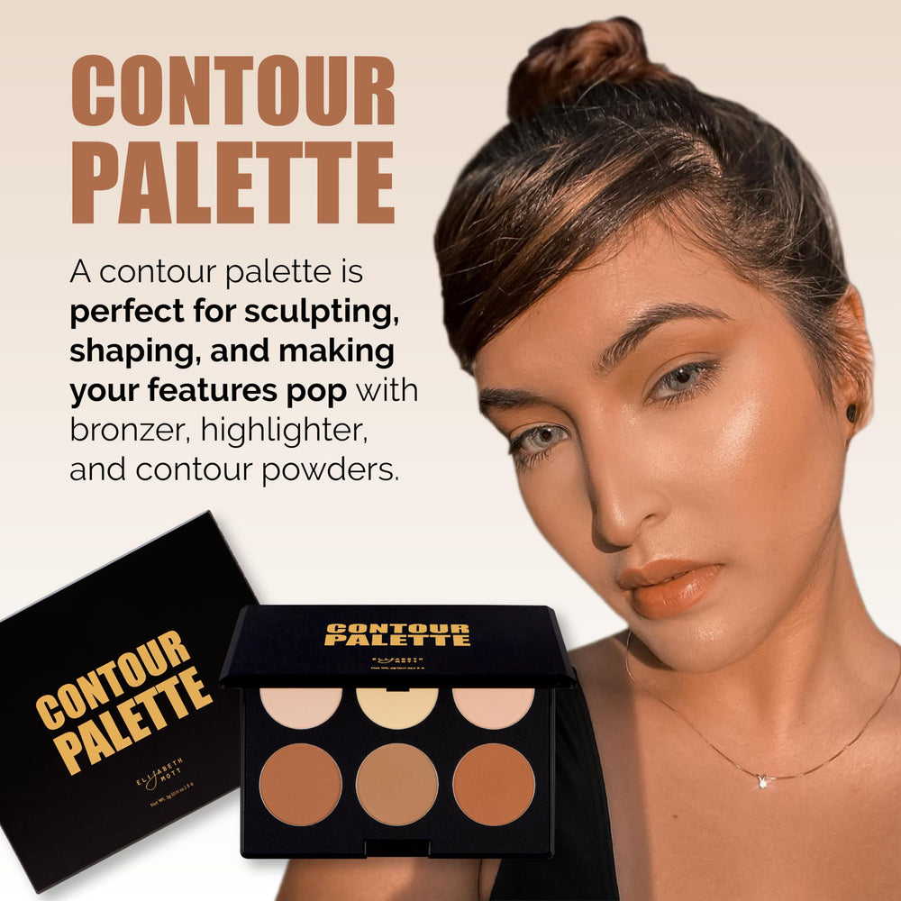 Swatches of Elizabeth Mott highlight shades for a luminous soft glow